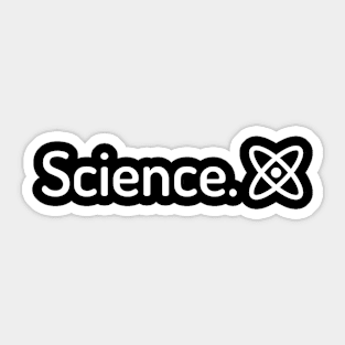 Science Classic Text Atom Sticker